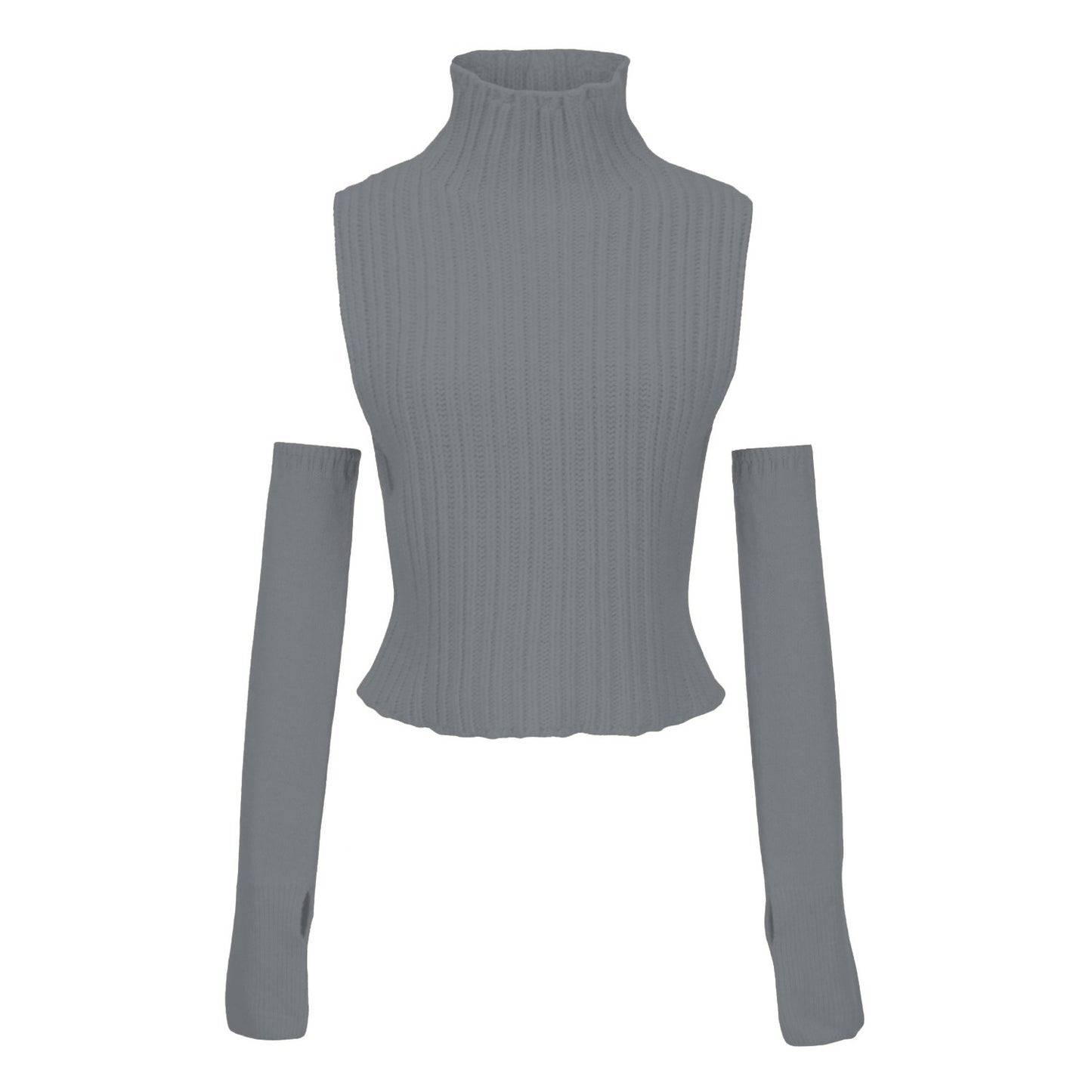 Handschuhpullover mit Rollkragen für Damen