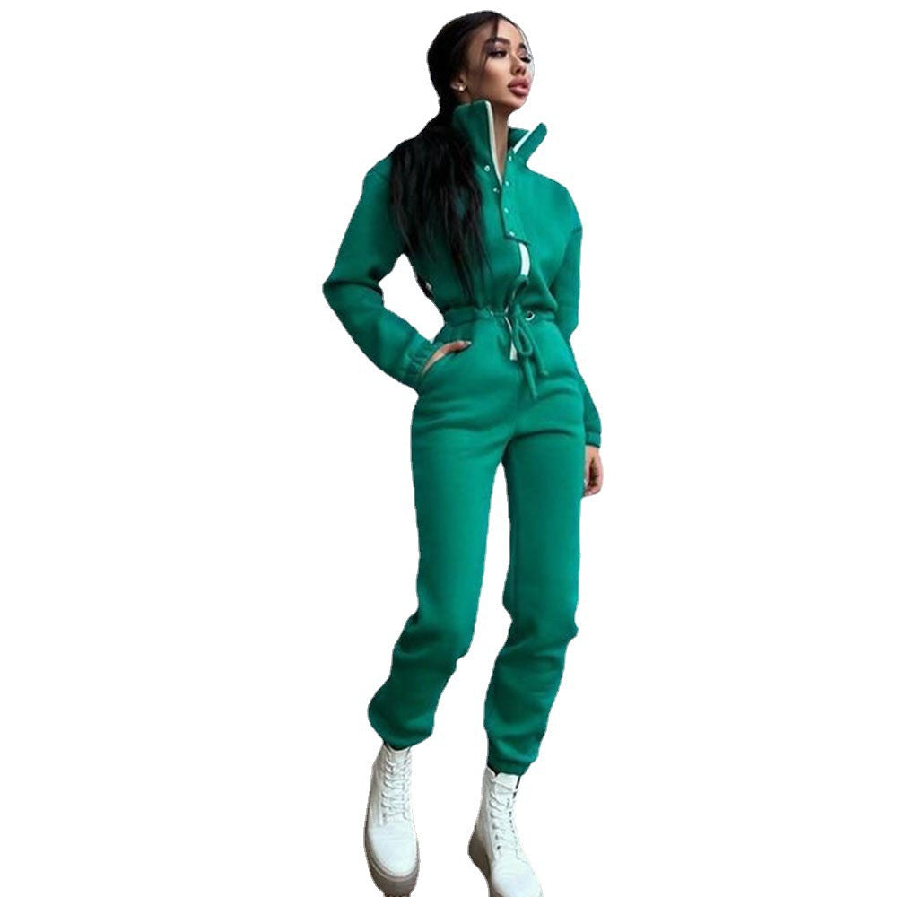 Winter-Jumpsuit aus Baumwollmischung für Damen