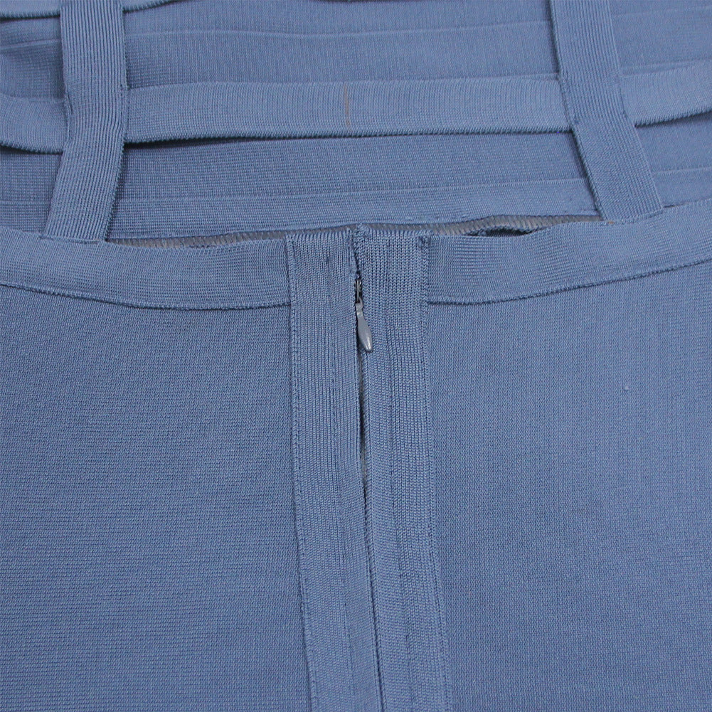 Vestido Bandage Azul-Gris