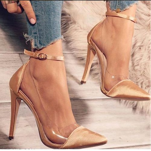 Color Pop Clear Stiletto