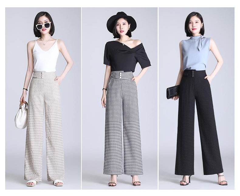 Pantalones anchos de cintura alta