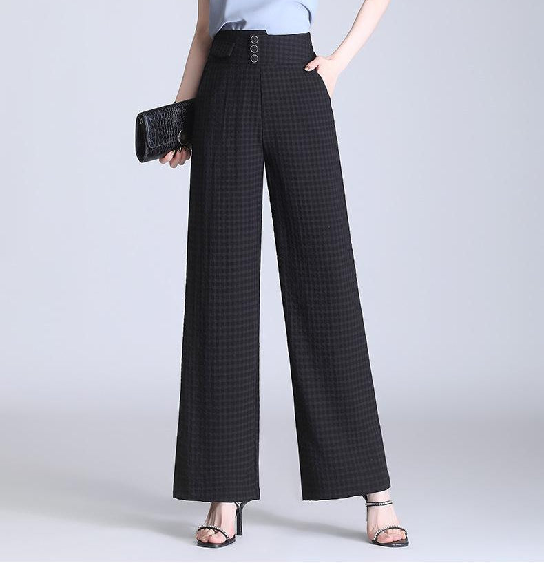 Pantalones anchos de cintura alta