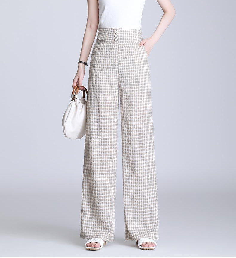 Pantalones anchos de cintura alta