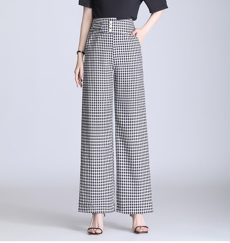 Pantalones anchos de cintura alta