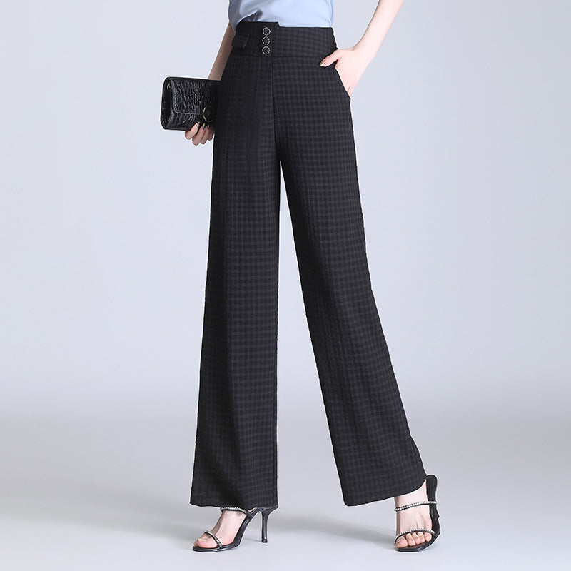 Pantalones anchos de cintura alta