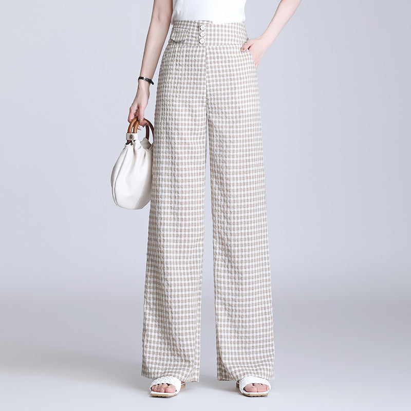 Pantalones anchos de cintura alta