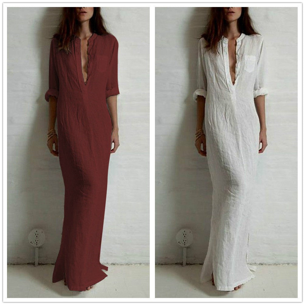 Luxxe Comfort Shirt Dress