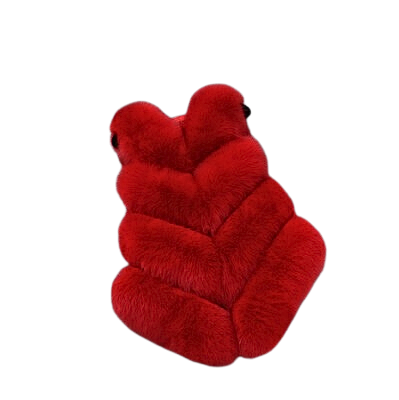 Chaqueta tipo chaleco tipo suéter de piel sintética