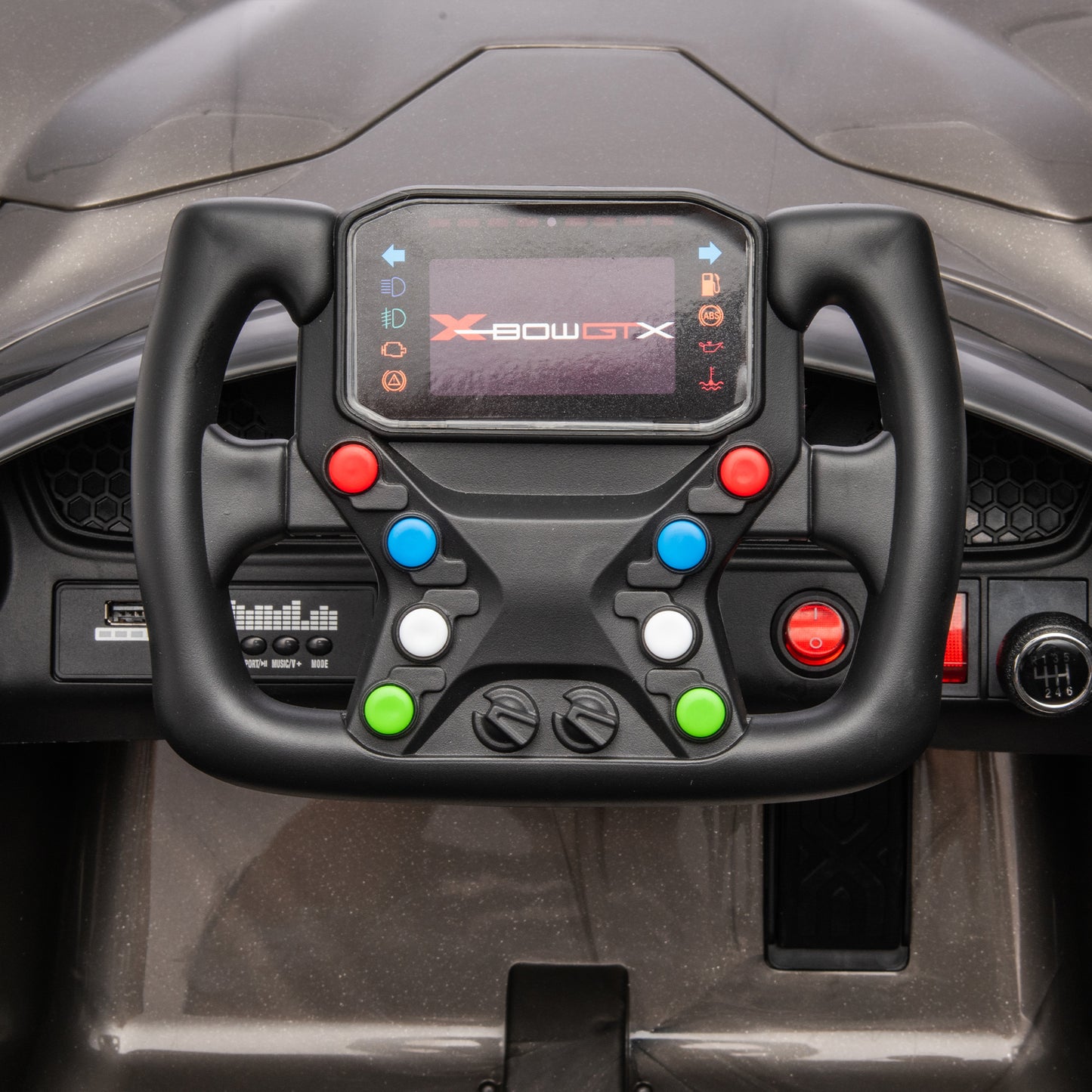 Licensed KTM x BOW GTX,12v7A Kids ride on car 2.4G W/Parents Remote Control, Electric car for kids, Three speed adjustable, Power display, USB,MP3 ,Bluetooth, LED light, Two-point safety belt