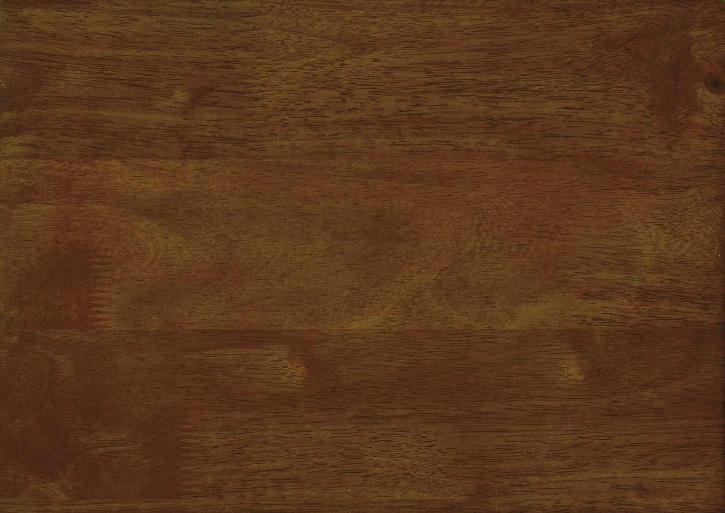 Moderner Stuhl aus braunem Kunstleder, Walnuss-Finish, Beine aus Massivholz