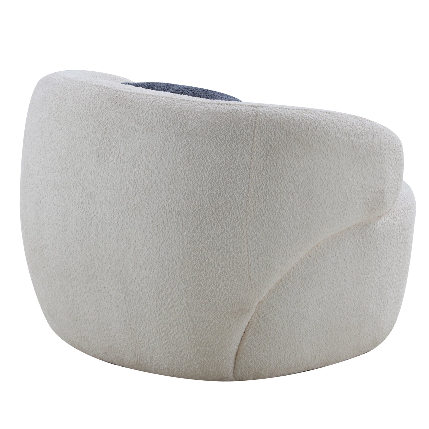 Sherpa Swivel Barrel Chair (Beige)
