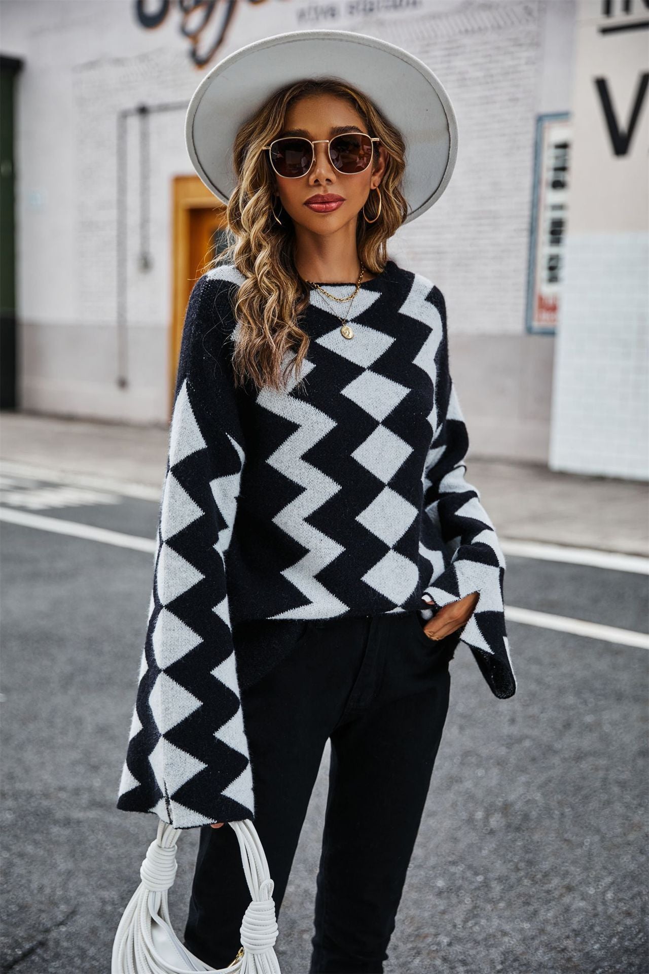 Women's Zag Stitched Sweater