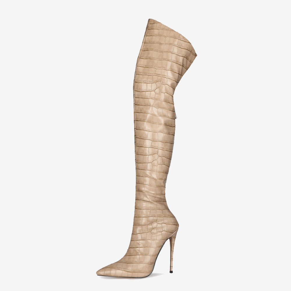 Overknee-Stiletto-Stiefel (Farboptionen)