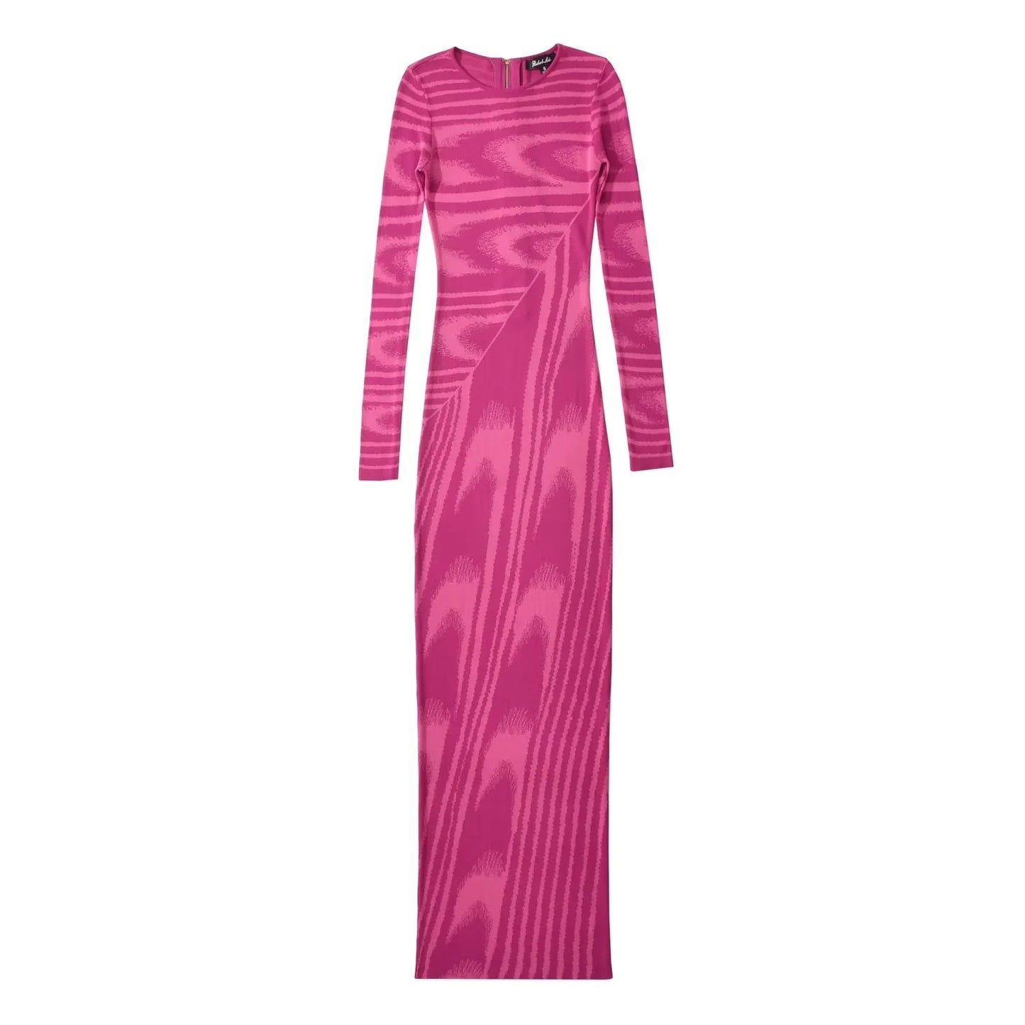 Abstract Half Zipper Knitted Dress
