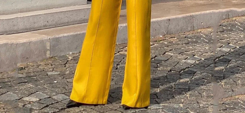 Golden Women's Two-Piece Outfit Set