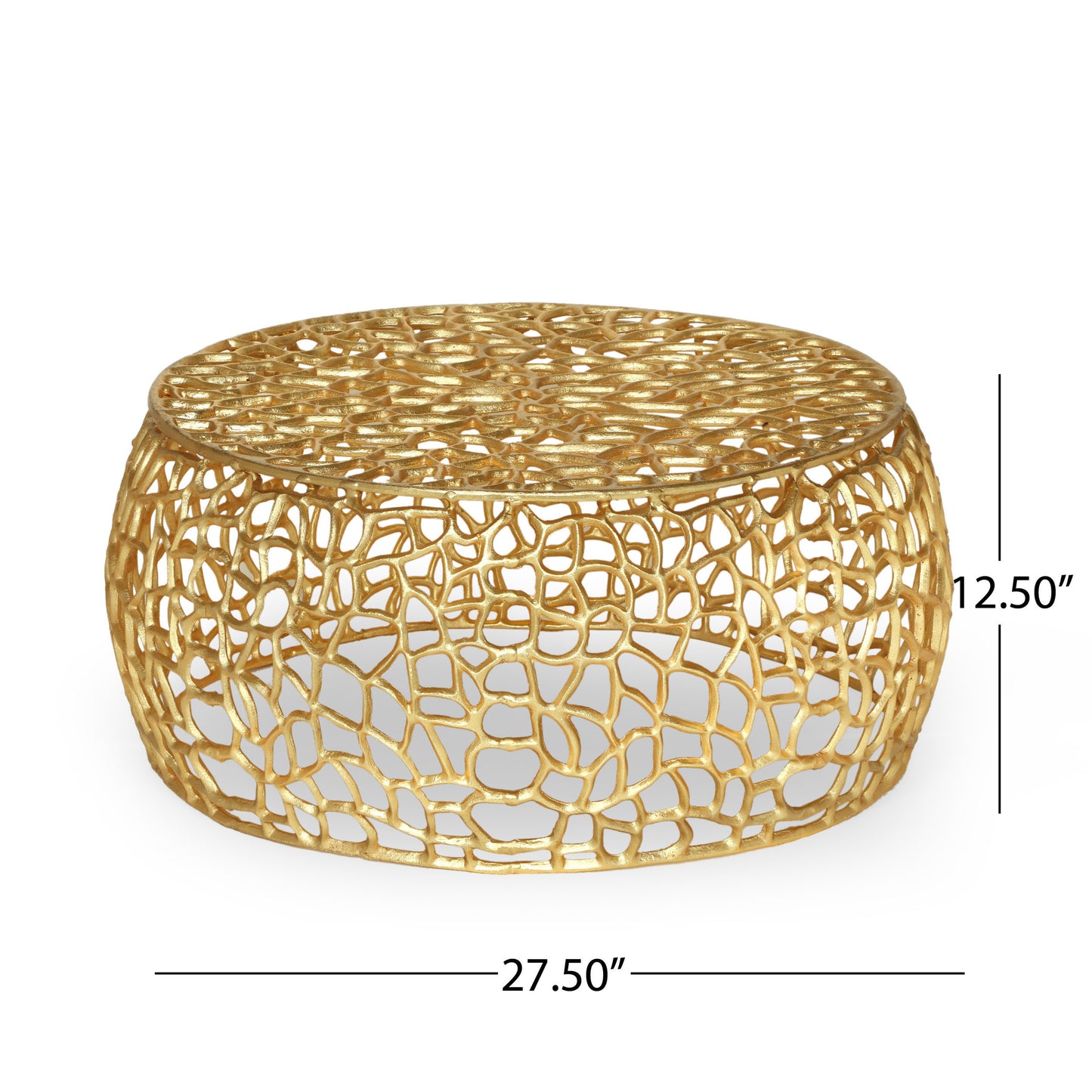 GOLD LEAF COFFEE TABLE