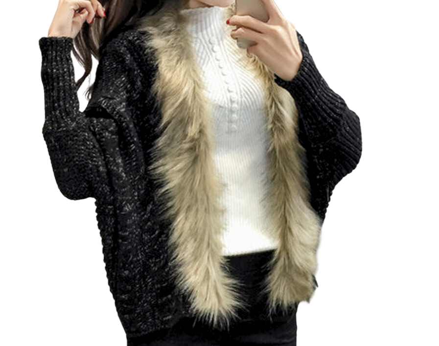 "Fur Collar Cutie" Sweater