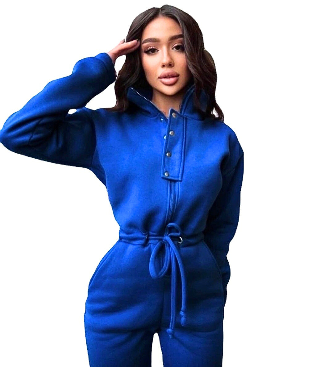 Winter-Jumpsuit aus Baumwollmischung für Damen