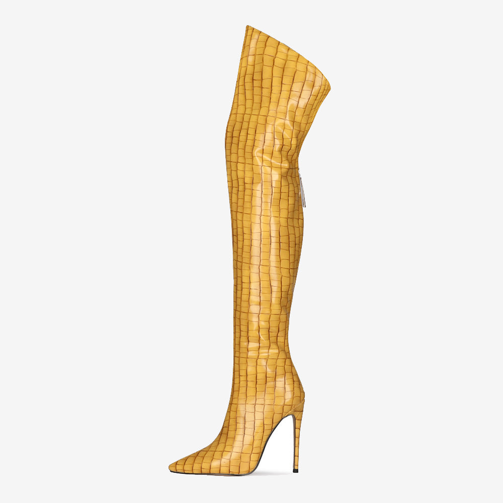 Overknee-Stiletto-Stiefel (Farboptionen)