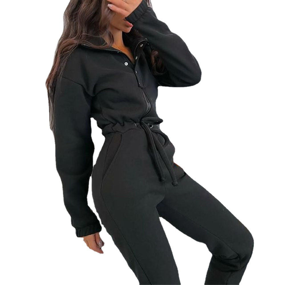 Winter-Jumpsuit aus Baumwollmischung für Damen