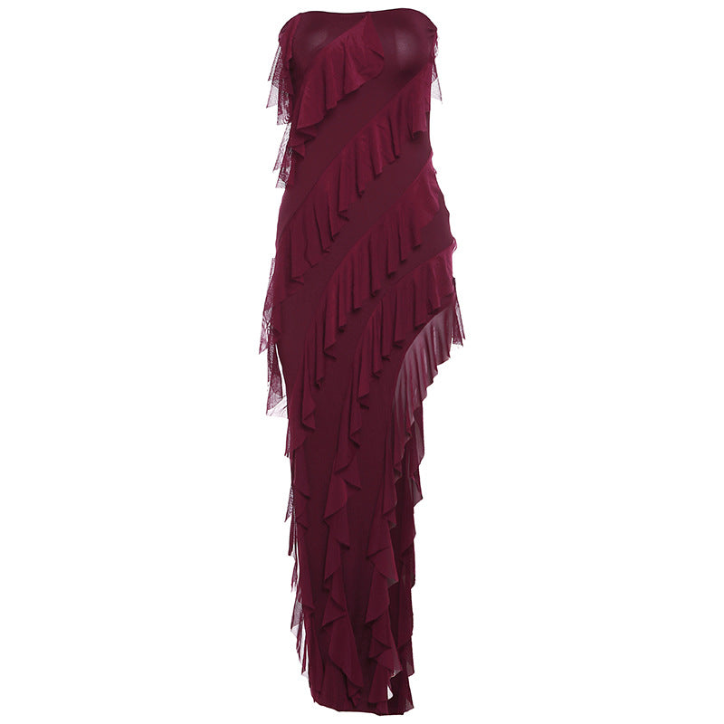 Women's Fashion Strapless Tassel Summer Dress (3 Colors)