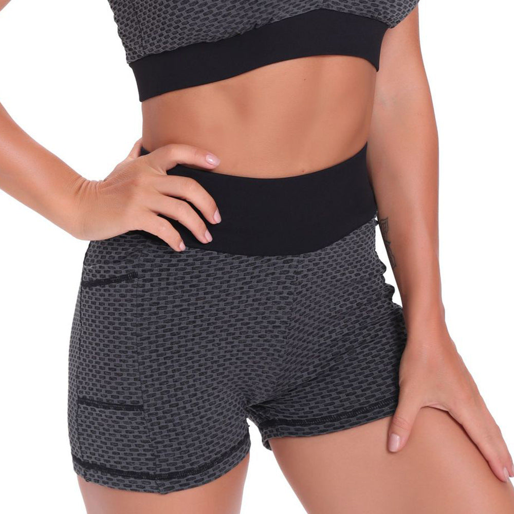 Traje de sujetador deportivo Peaches y pantalones cortos/pantalones opción separada
