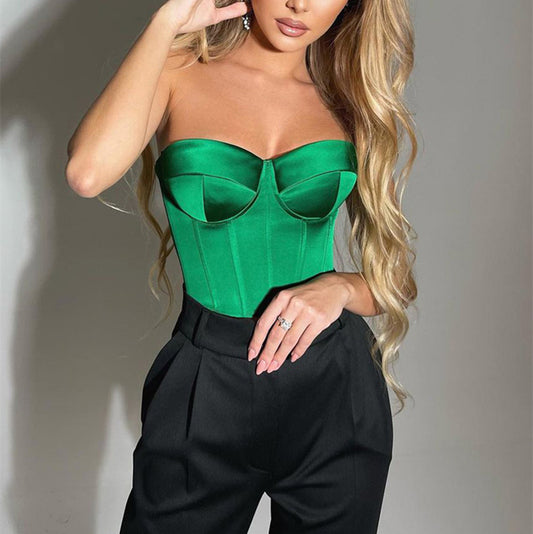 Satin Tube Top (3 Colors)