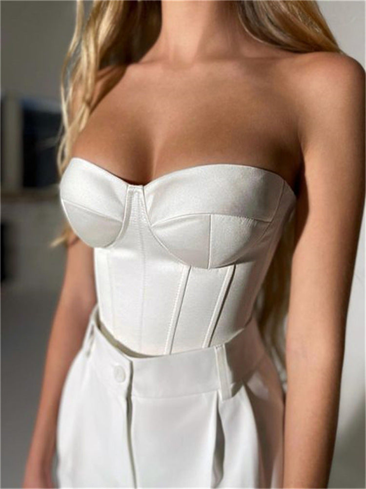 Satin Tube Top (3 Colors)