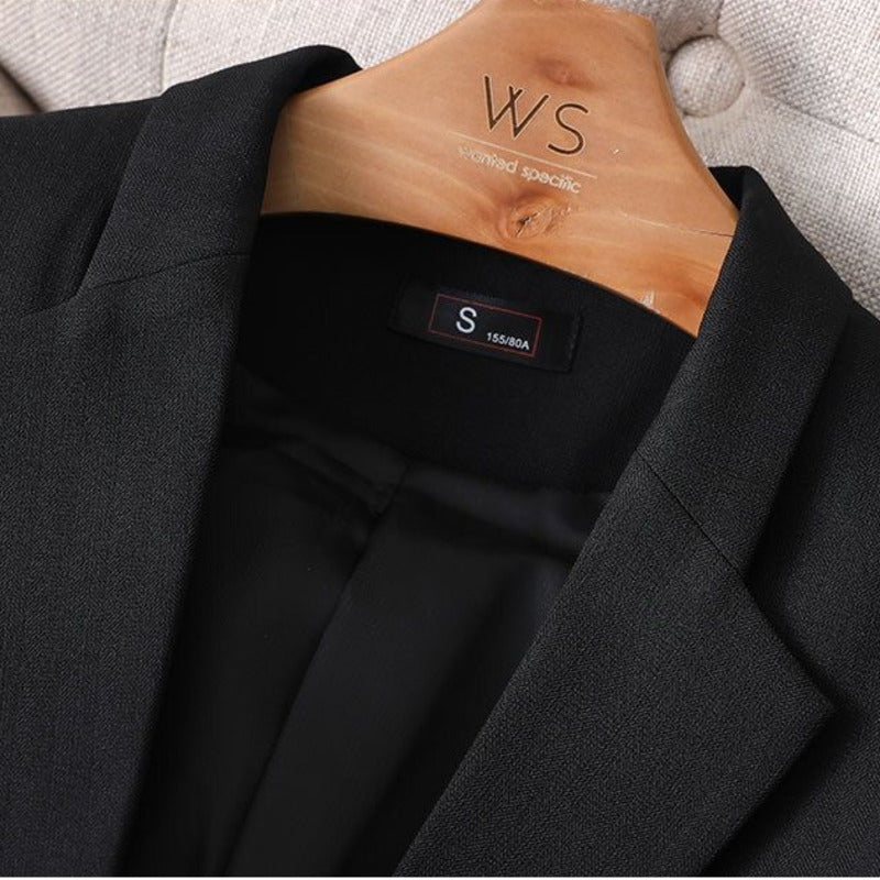Leichte Anzugjacke mit Dreiviertelärmeln und Bündchen