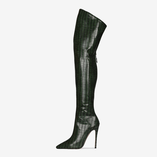 Overknee-Stiletto-Stiefel (Farboptionen)