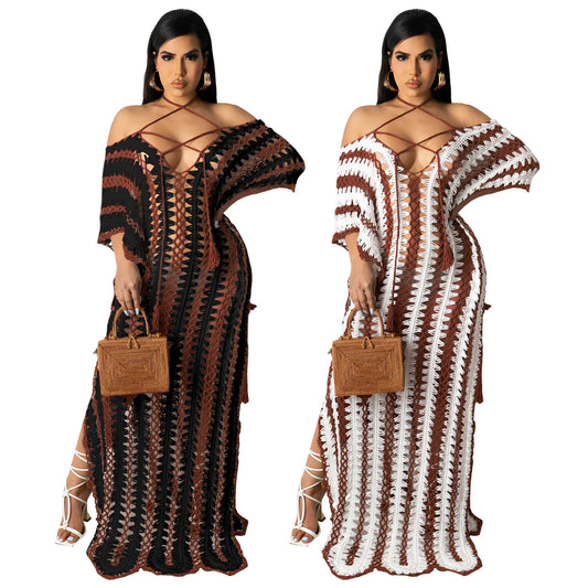 Beach Bohemian Crochet Dress Cover-up