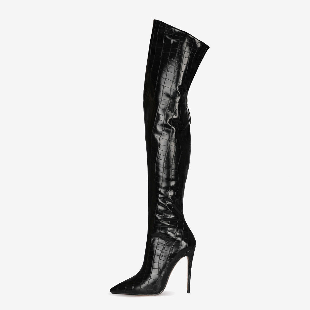 Overknee-Stiletto-Stiefel (Farboptionen)