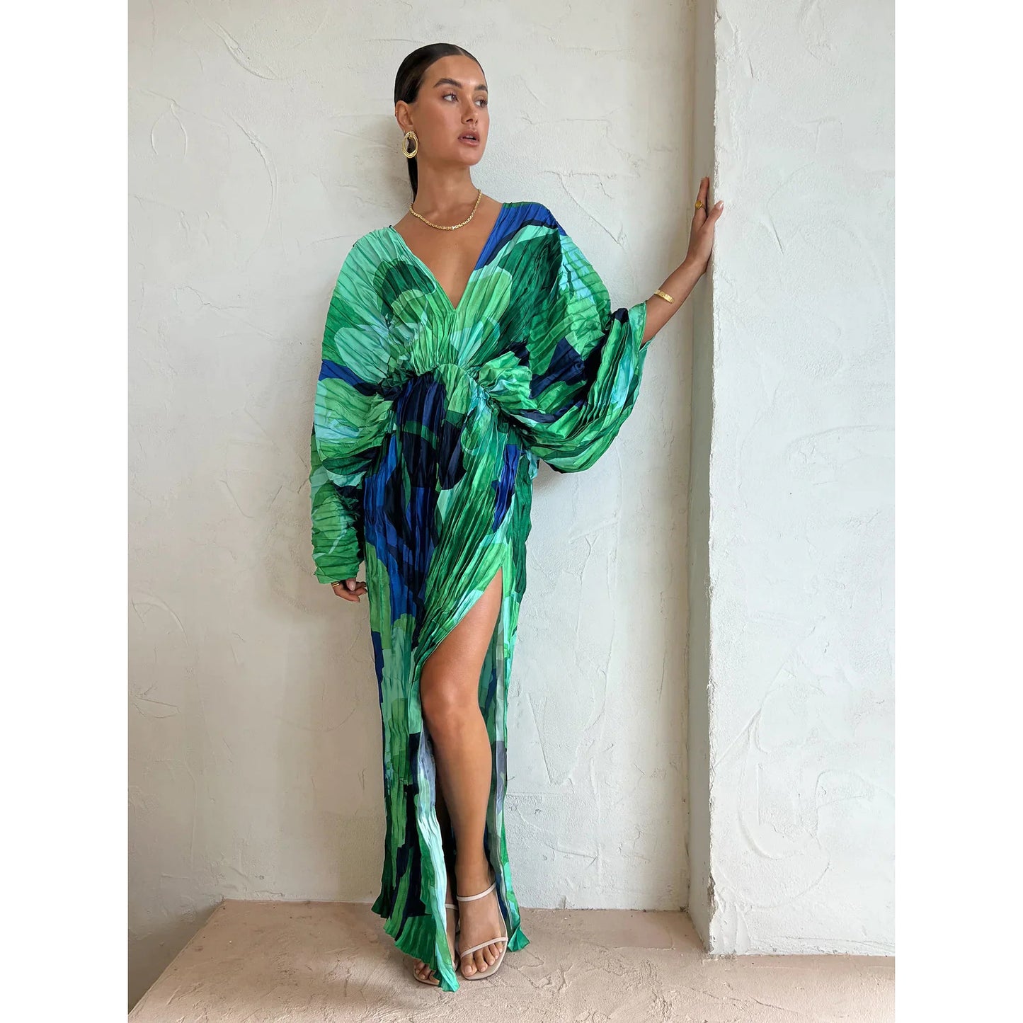 Coast Vestido dividido estilo kimono para mujer