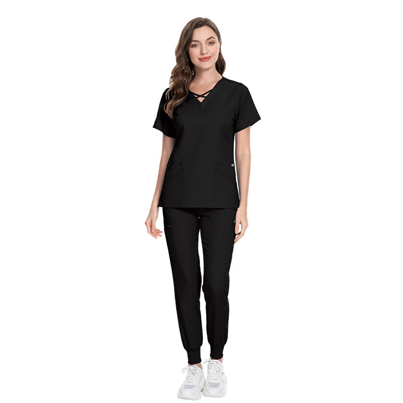 Verstellbarer Hosenbund, Krankenschwestern-Set, medizinisches Kittel-Uniform-Set