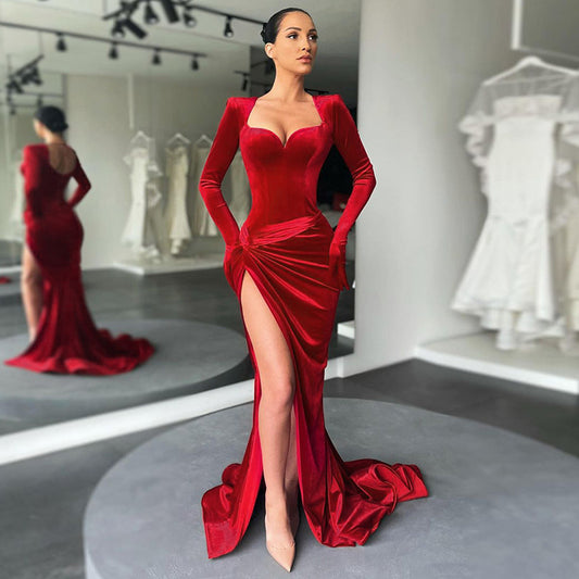 Gia's Sweetheart Neckline Long Evening Gown Dress (3 Colors)