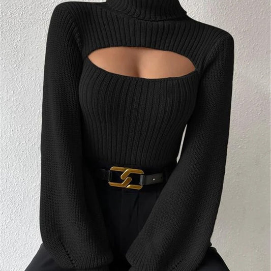 Ladies Cutout Fashion Sweater