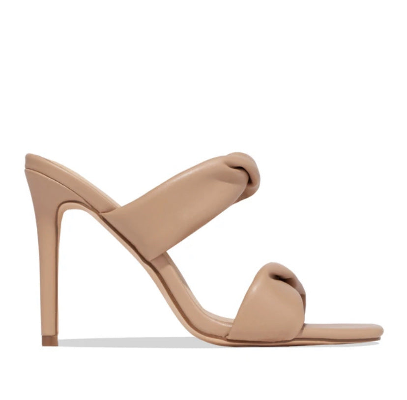 Toni Square Toe Vegan Leather Heels (3 Colors)