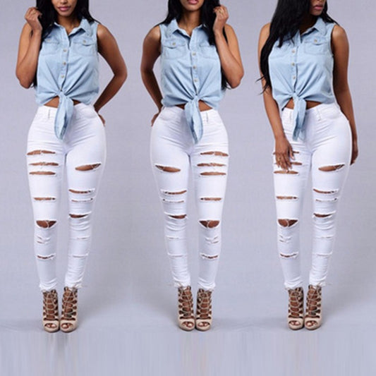 Women's Ripped Skinny Jeans (2 Colors)