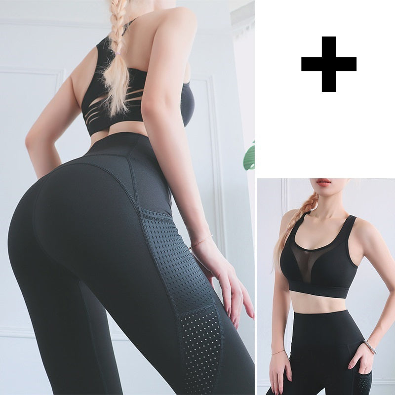 Conjunto de ropa deportiva de malla transpirable