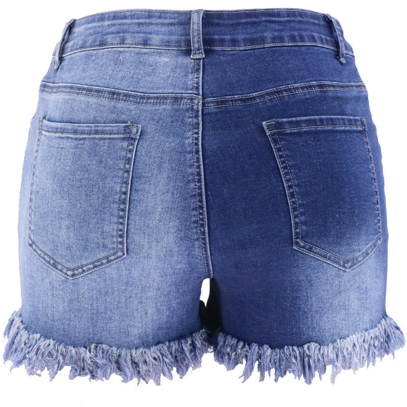 Moody High Waist Denim Shorts