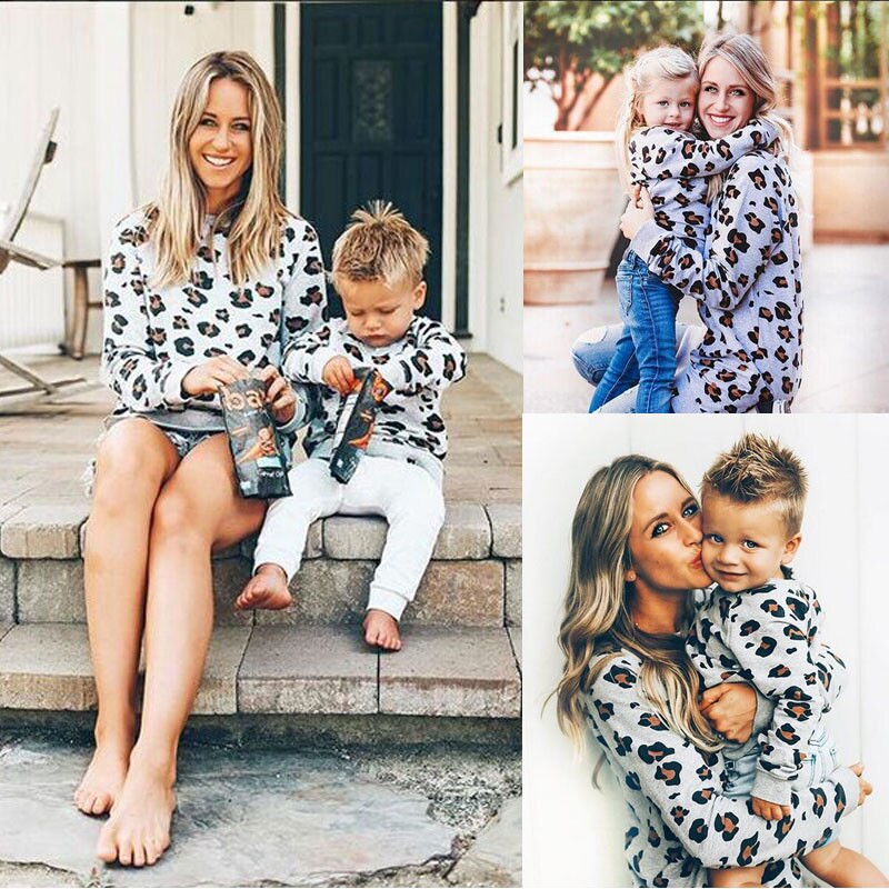 Leopard Print Mommy & Me Sweater