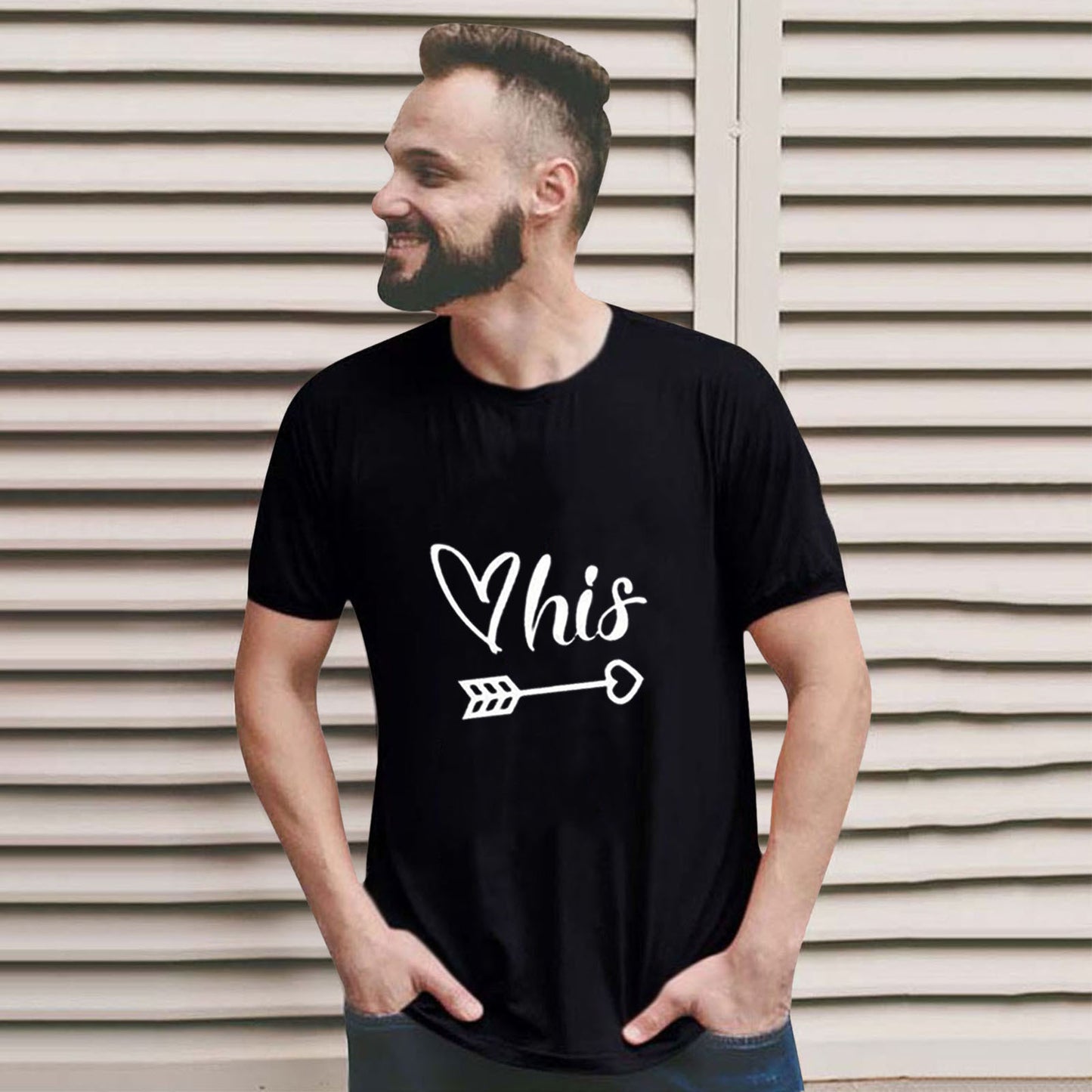 His & Hers Cupids Arrow Valentine's Day Couples T-shirt