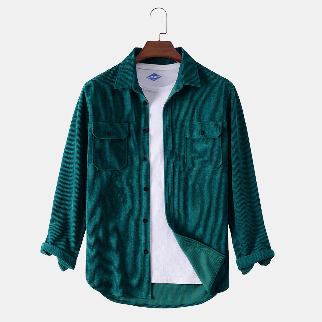 Men's Long-Sleeve Corduroy Shirt