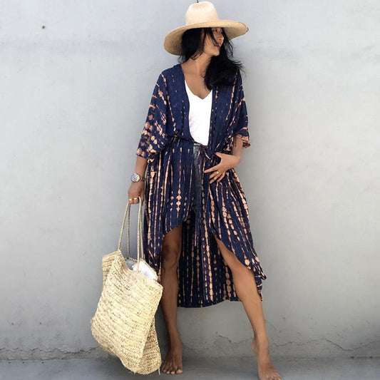 Tie-dye Beach Cardigan Cover-up