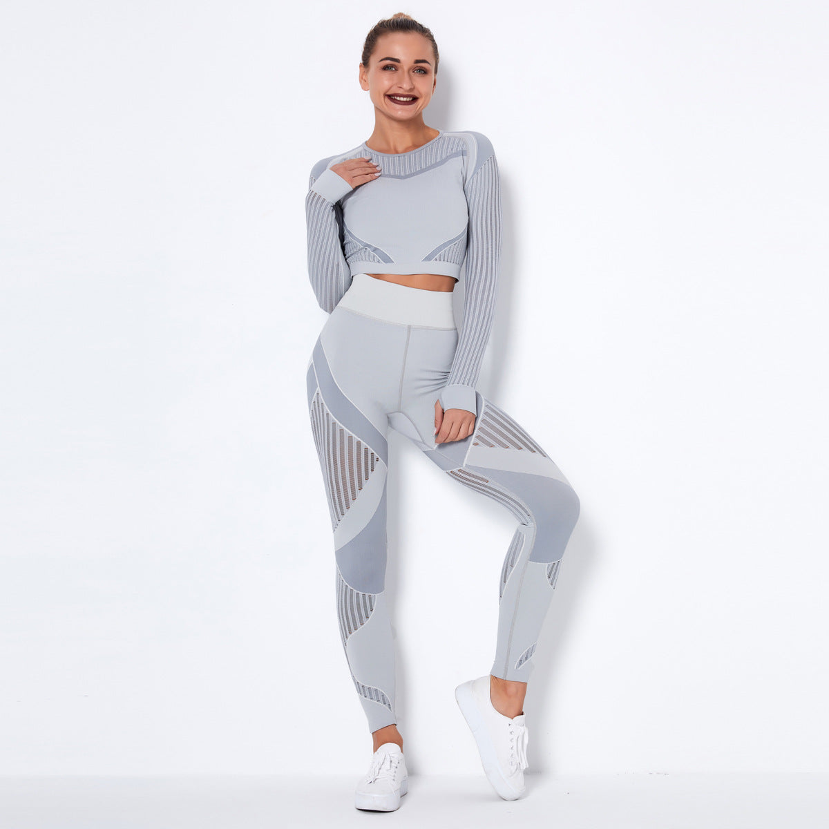 Blurred Lines Absorbent Workout Suit