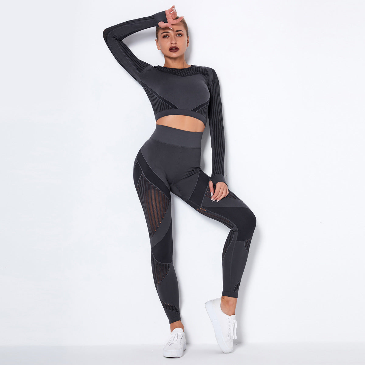 Blurred Lines Absorbent Workout Suit