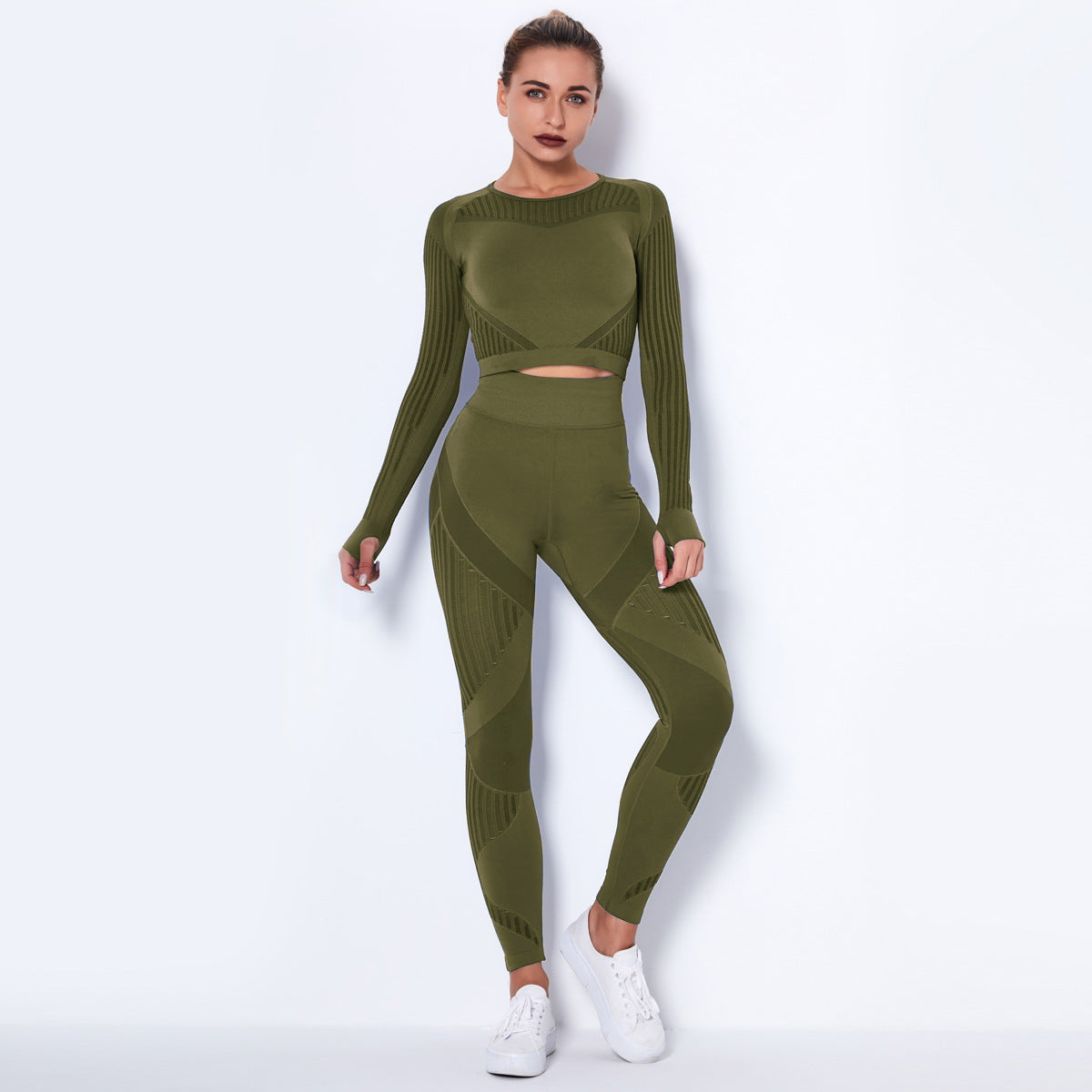 Blurred Lines Absorbent Workout Suit