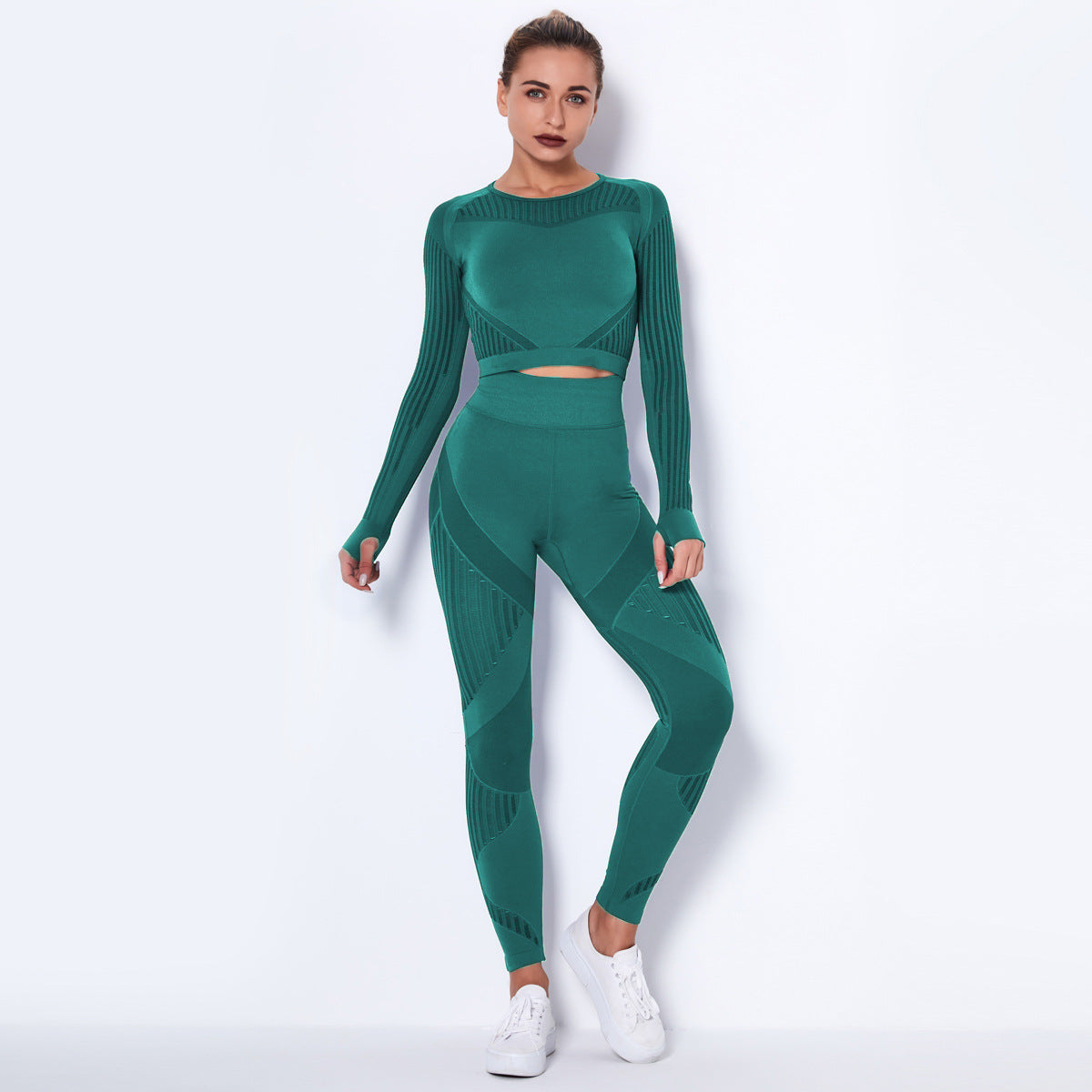 Blurred Lines Absorbent Workout Suit