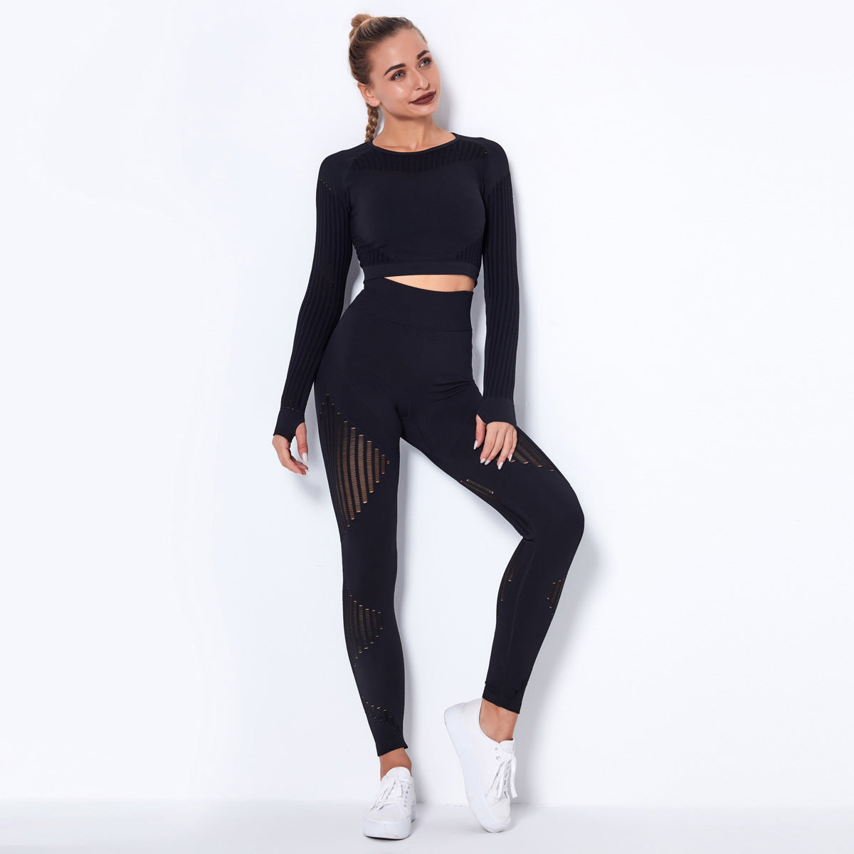 Blurred Lines Absorbent Workout Suit