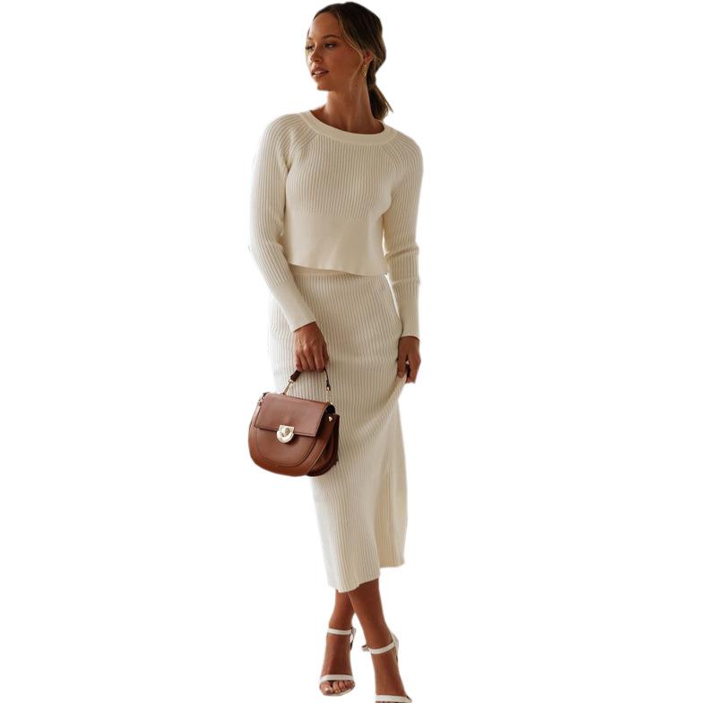 2-teiliges Set aus Pullover und langem Rock